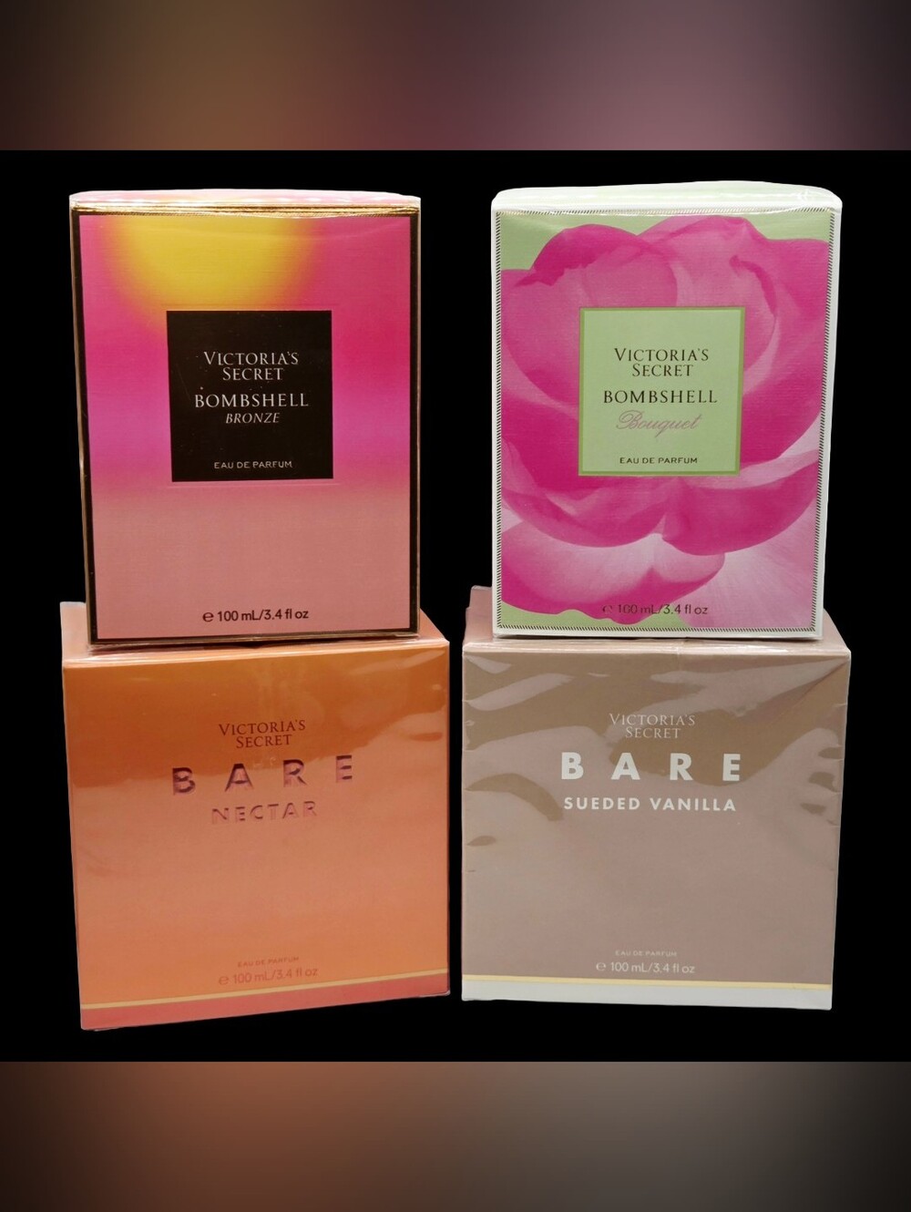 Victoria's Secret 3.4 FL OZ  Perfume Bundle New! 4PC